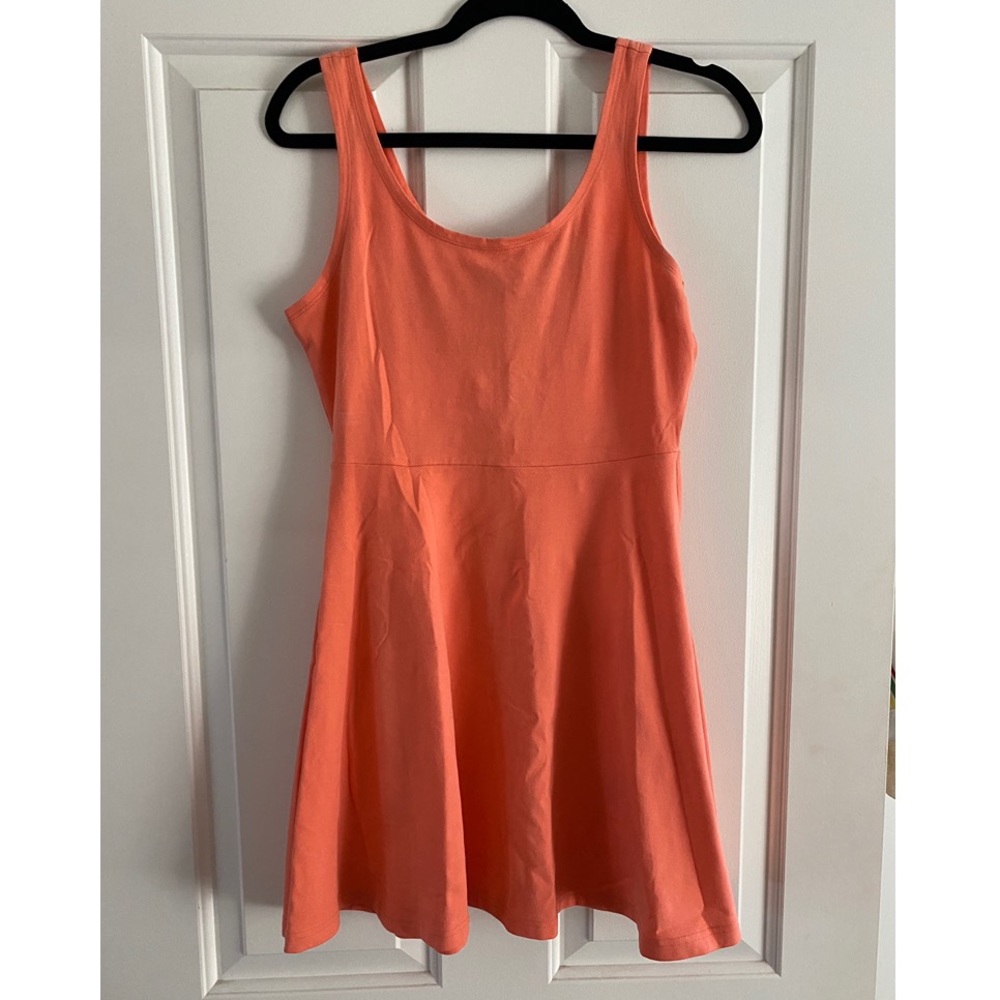 Express Coral Skater Dress